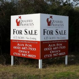 Commerical Real Estate listing sign